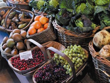 Daylesford Organic fruit and vegetables. Martin Morrell