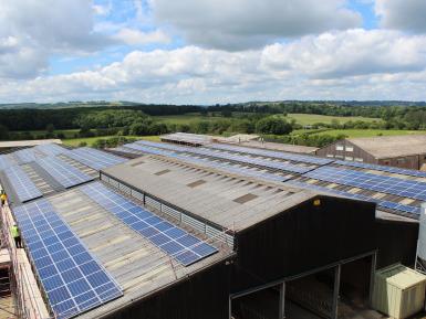 Daylesford Organic Solar installation. Daylesford Organic